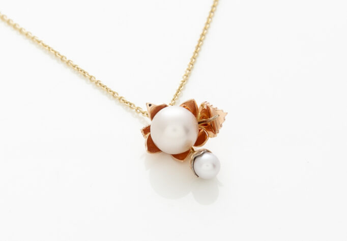 Apple Blossom Pearl Pendant